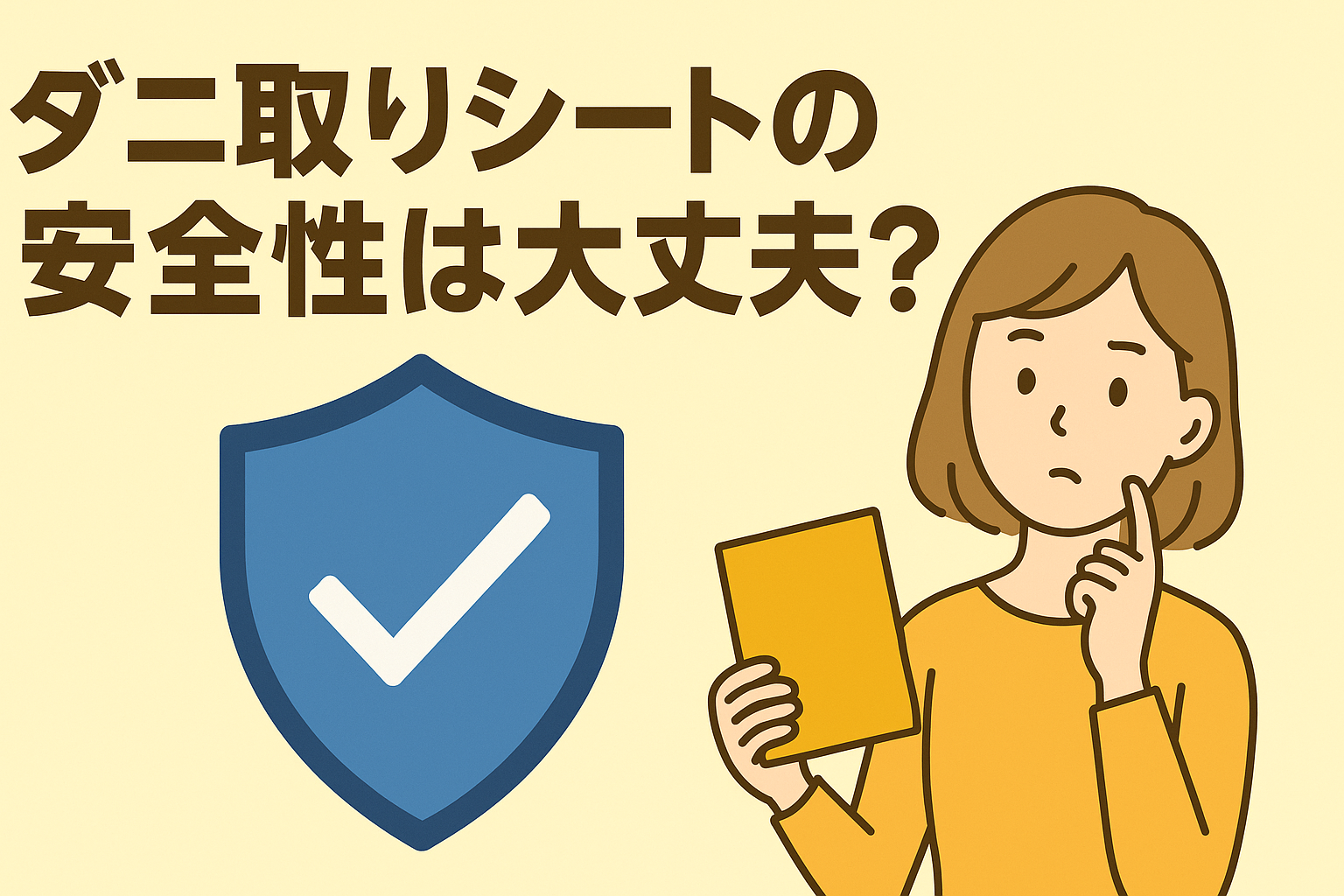 ダニ取りシートの安全性は大丈夫?