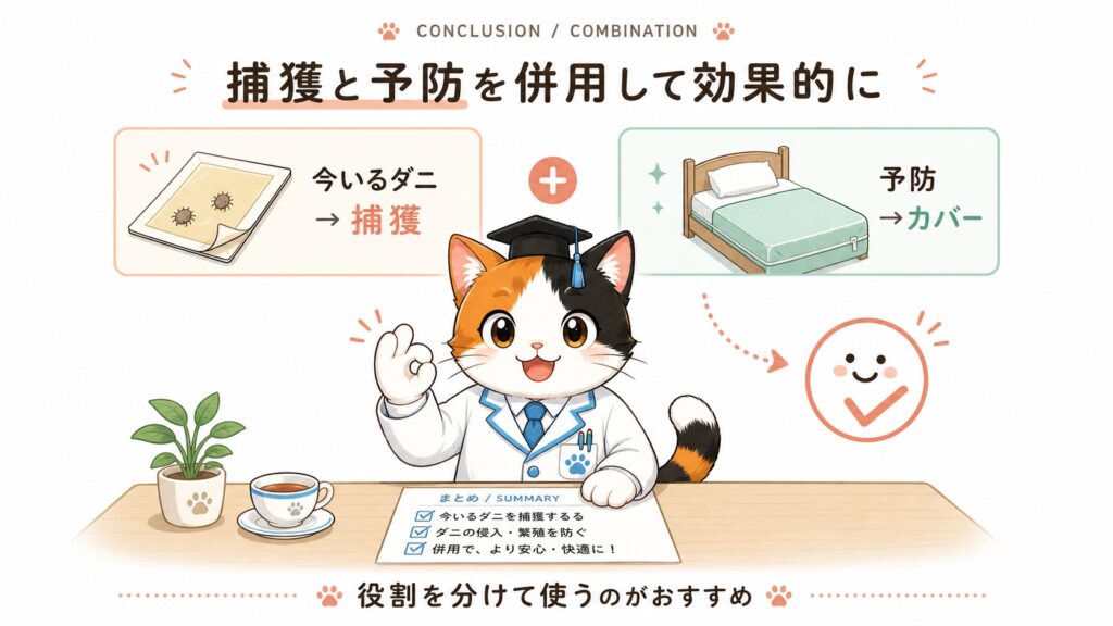 ディーガードは、捕獲と予防を併用して効果的に