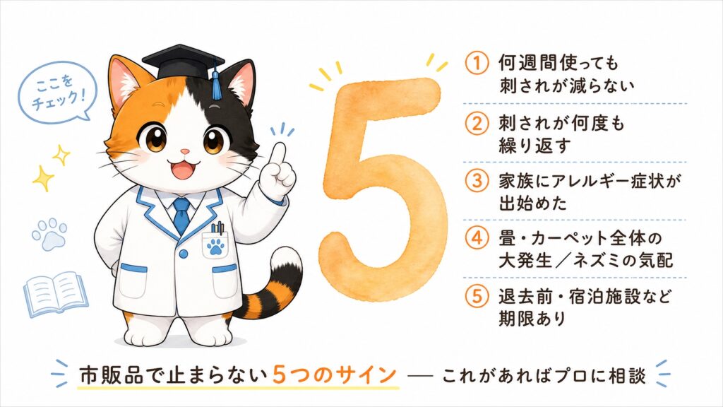 業者に頼むべき5つのサイン