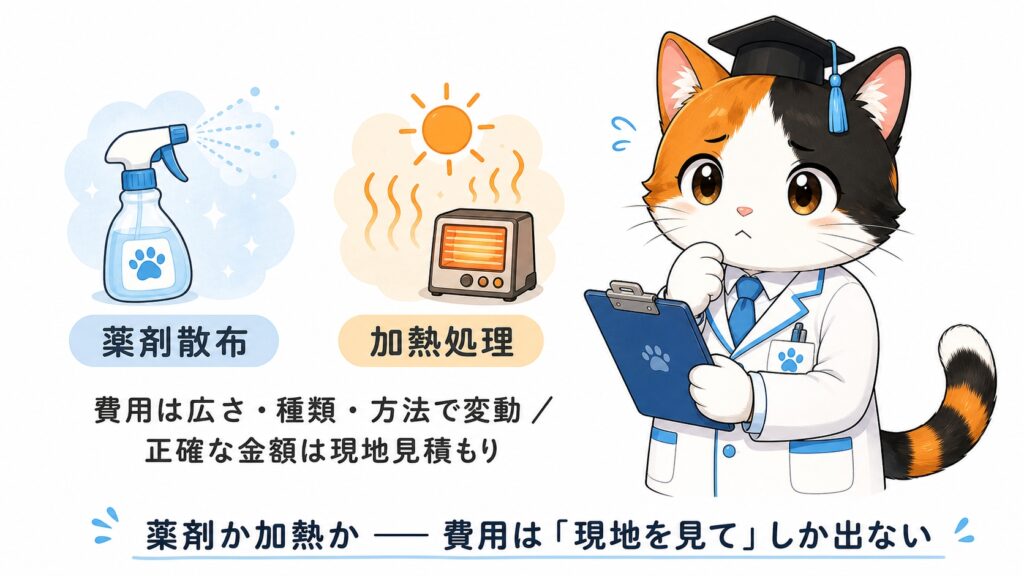ダニ駆除業者の費用の決まり方と駆除方法
